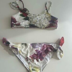 Dolce & Gabbana Purple Floral Bikini
